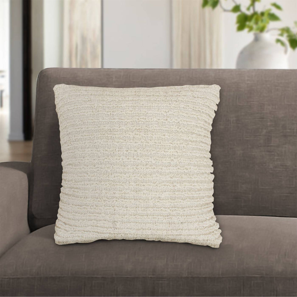 Fine Rib Handwoven Wool Cushion