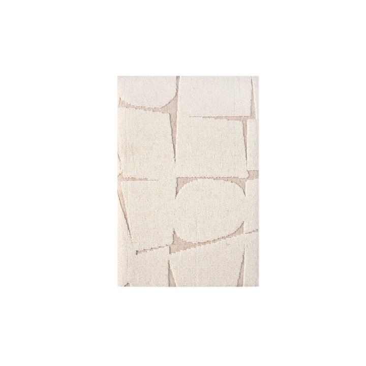 Quiet Geometry Textured Wool & Viscose Wall Art