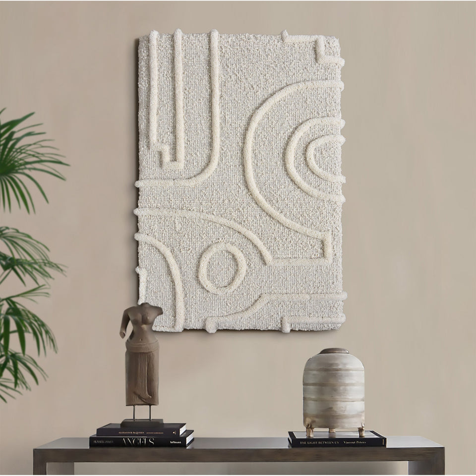 Orbit Relief Textured Wool Wall Art