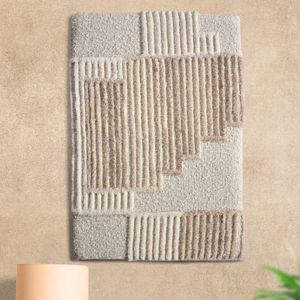 Fluted Textured Wool Wall Art