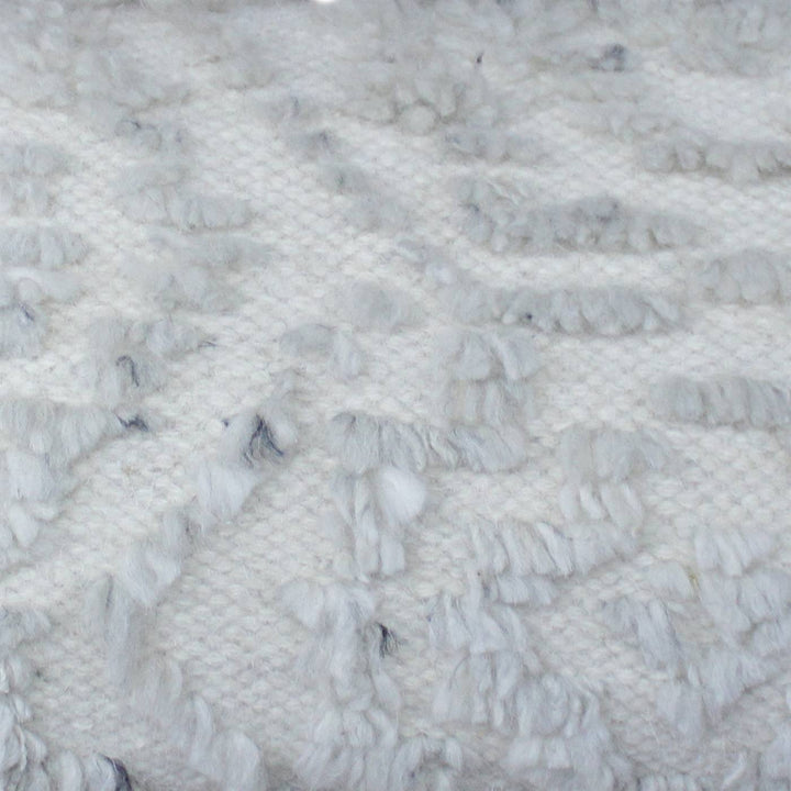 Alpine Cloud Handknotted Wool Lumbar Cushion
