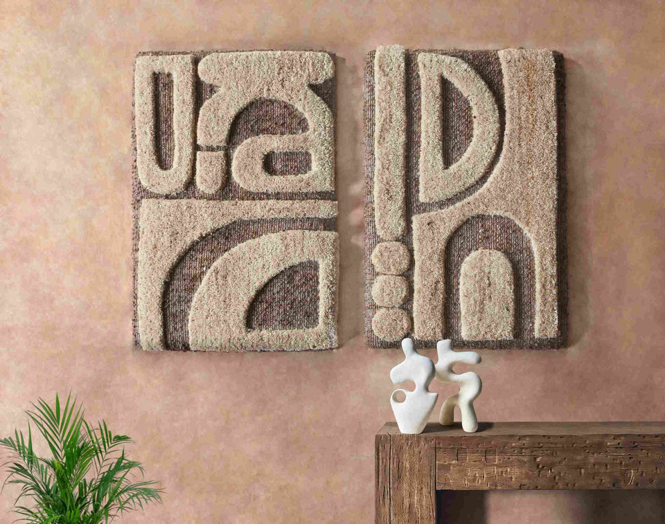 Earthline Duo Wool Wall Art — Set of Two