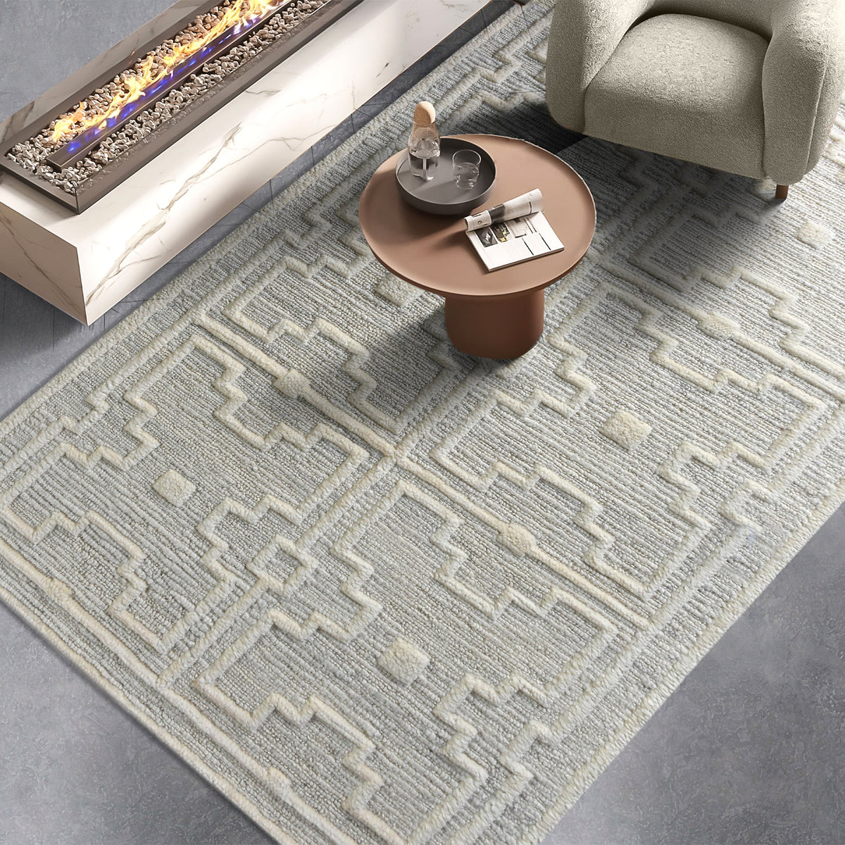 Alpine Flatweave New Zealand Wool Rug