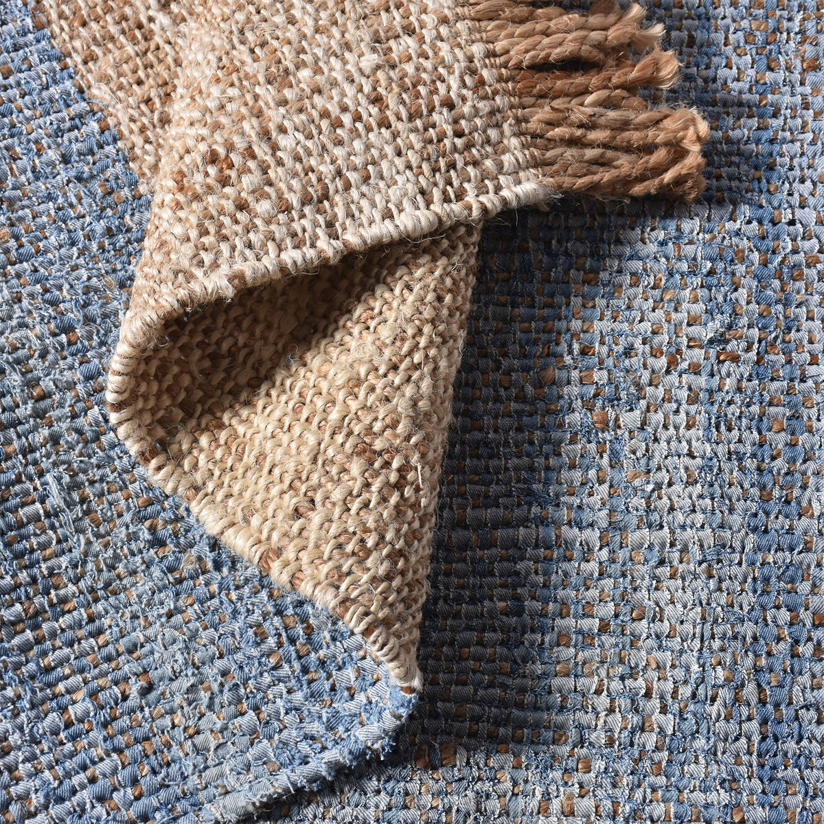 Brook Flatweave Hemp & Denim Rug