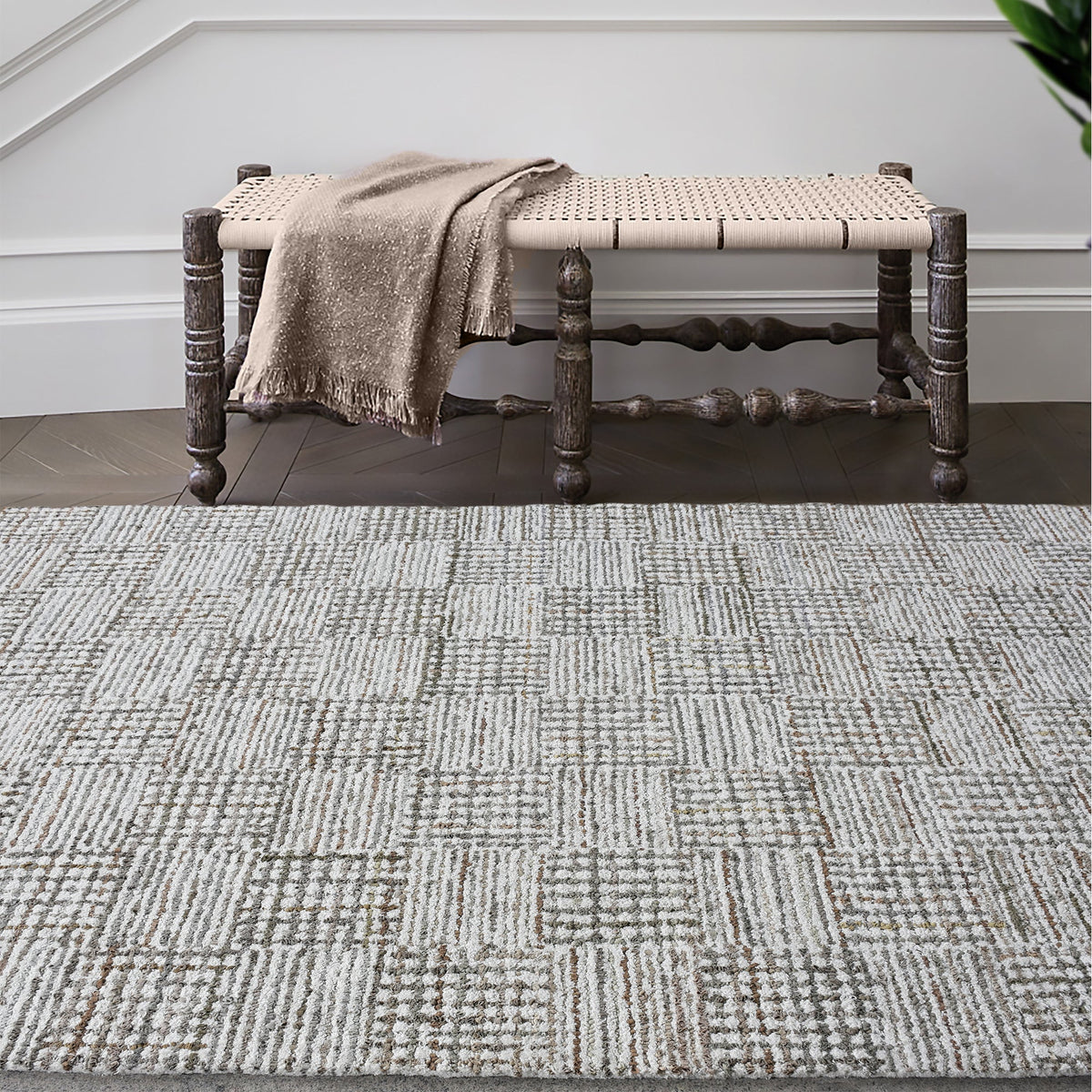 Tweed Hand-Tufted Denim & Cotton Rug