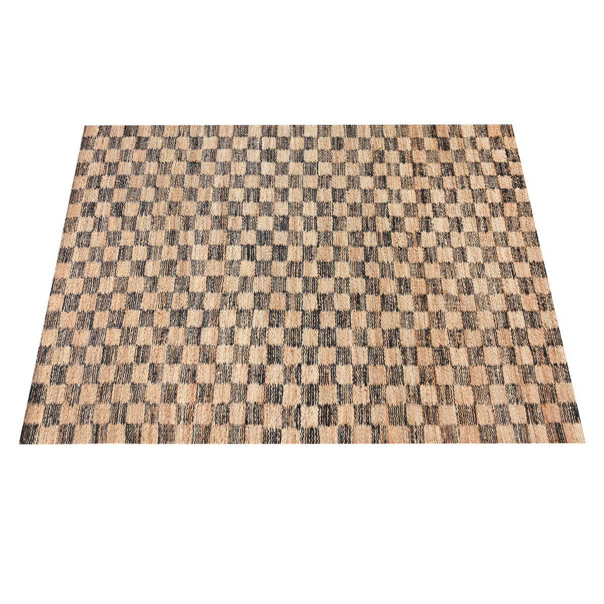 Chessboard Handwoven Jute Rug