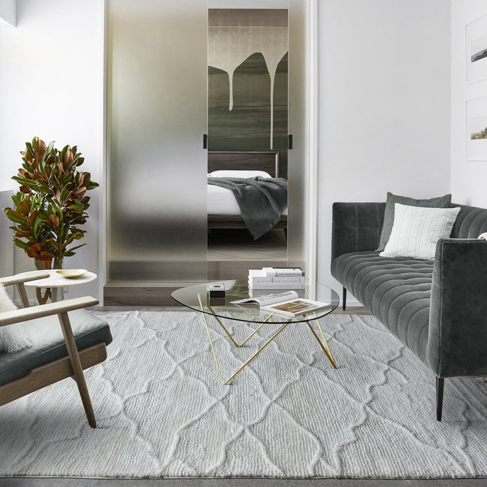 Lace Tufted Wool Rug