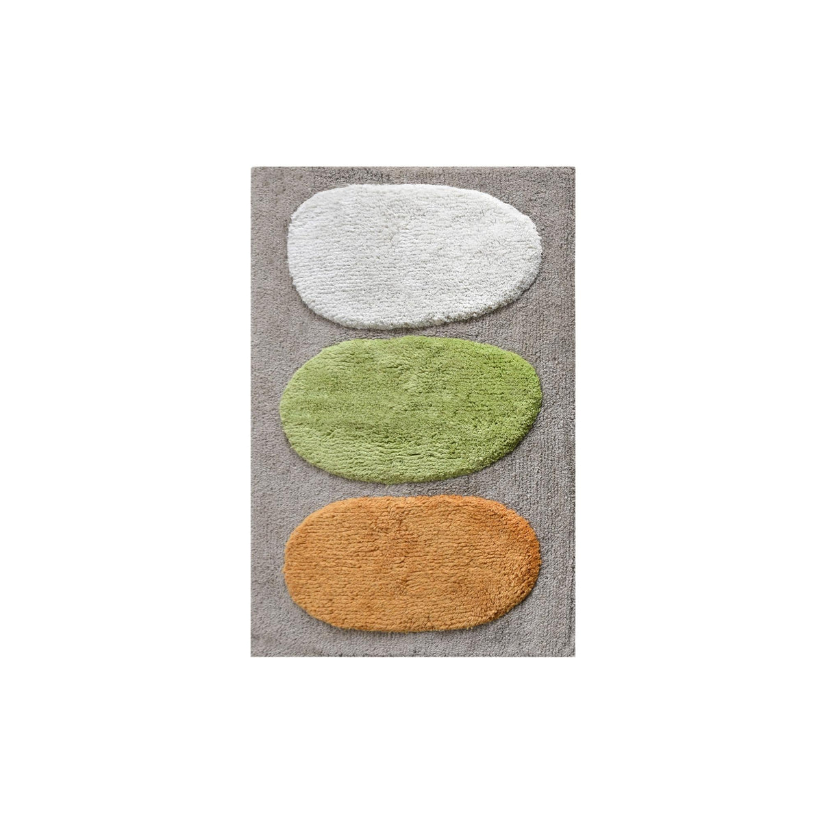 Pebble Garden Cotton Bath Rug