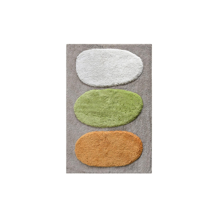 Pebble Garden Cotton Bath Rug