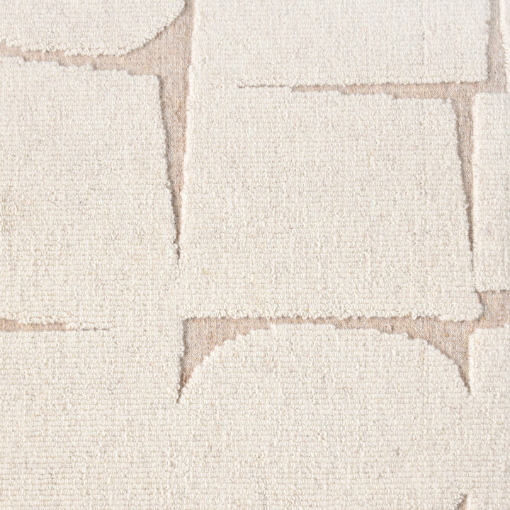 Quiet Geometry Textured Wool & Viscose Wall Art