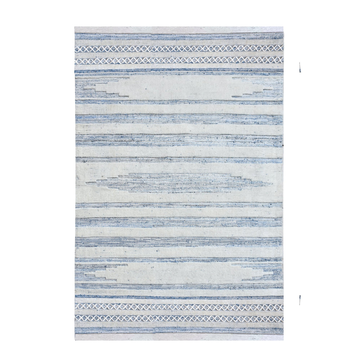 Breton Handwoven Denim & Wool Rug