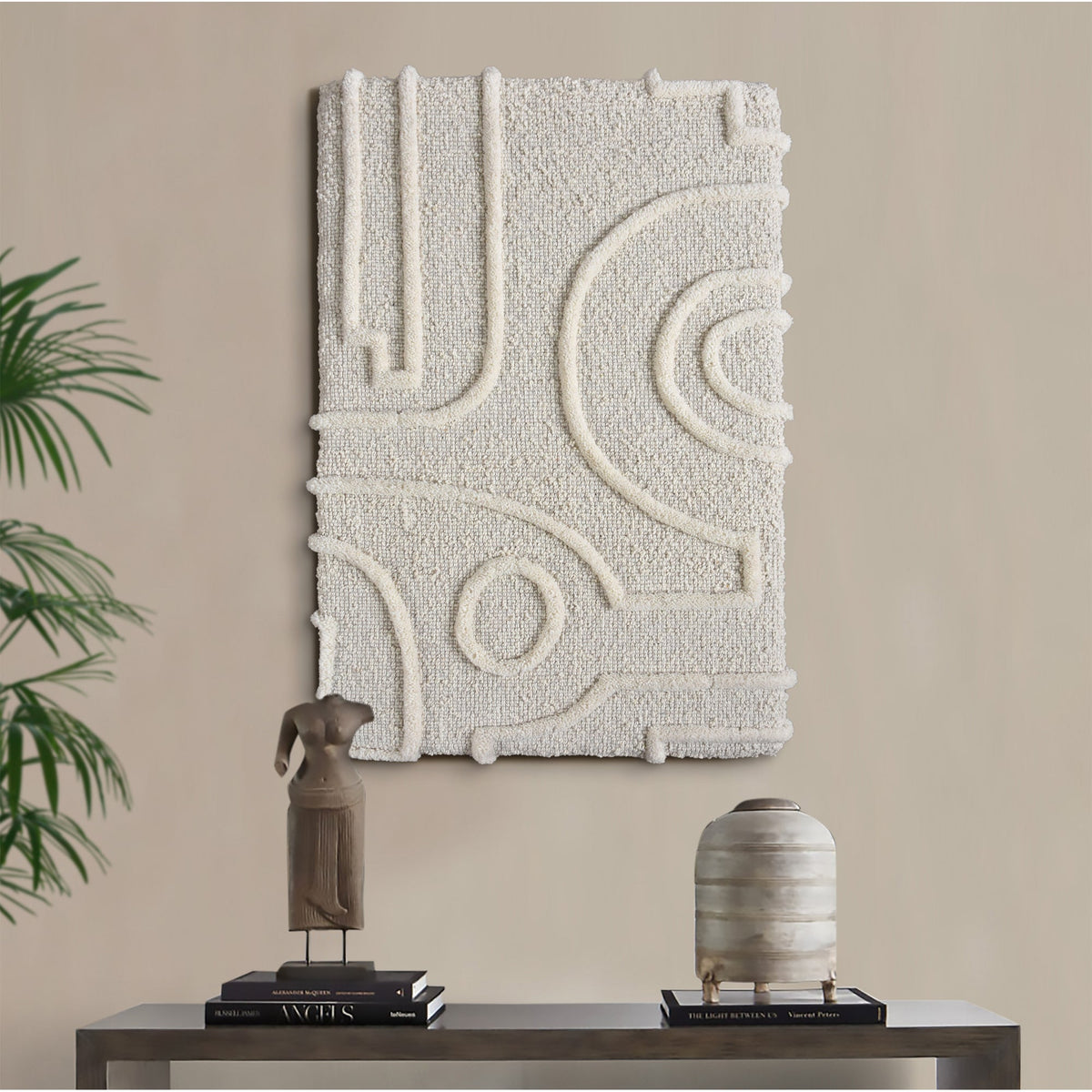 Orbit Relief Textured Wool Wall Art