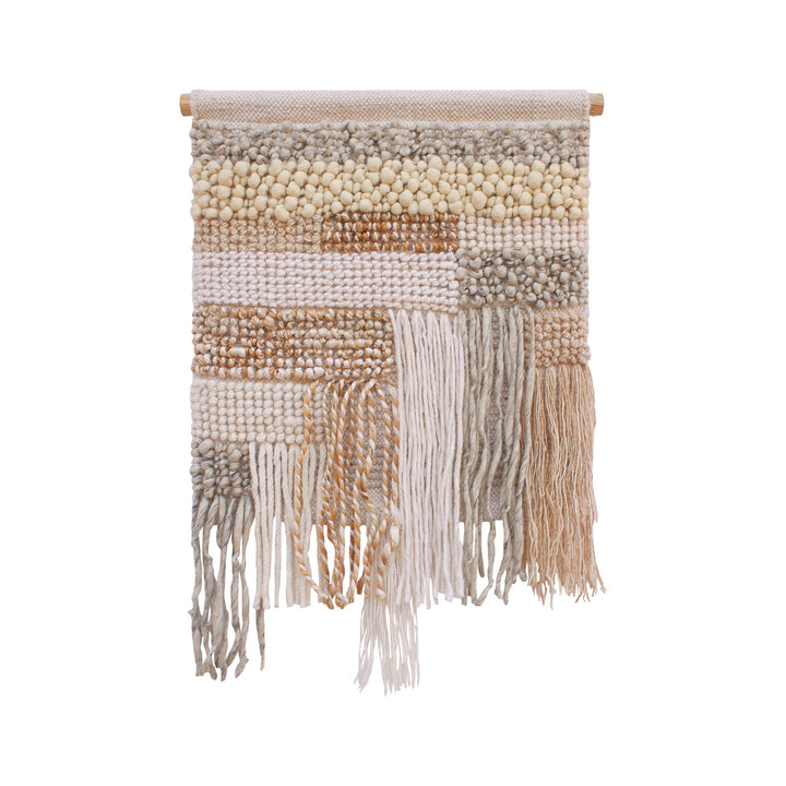 Earthline Weave Handwoven Wool & Jute Wall Hanging