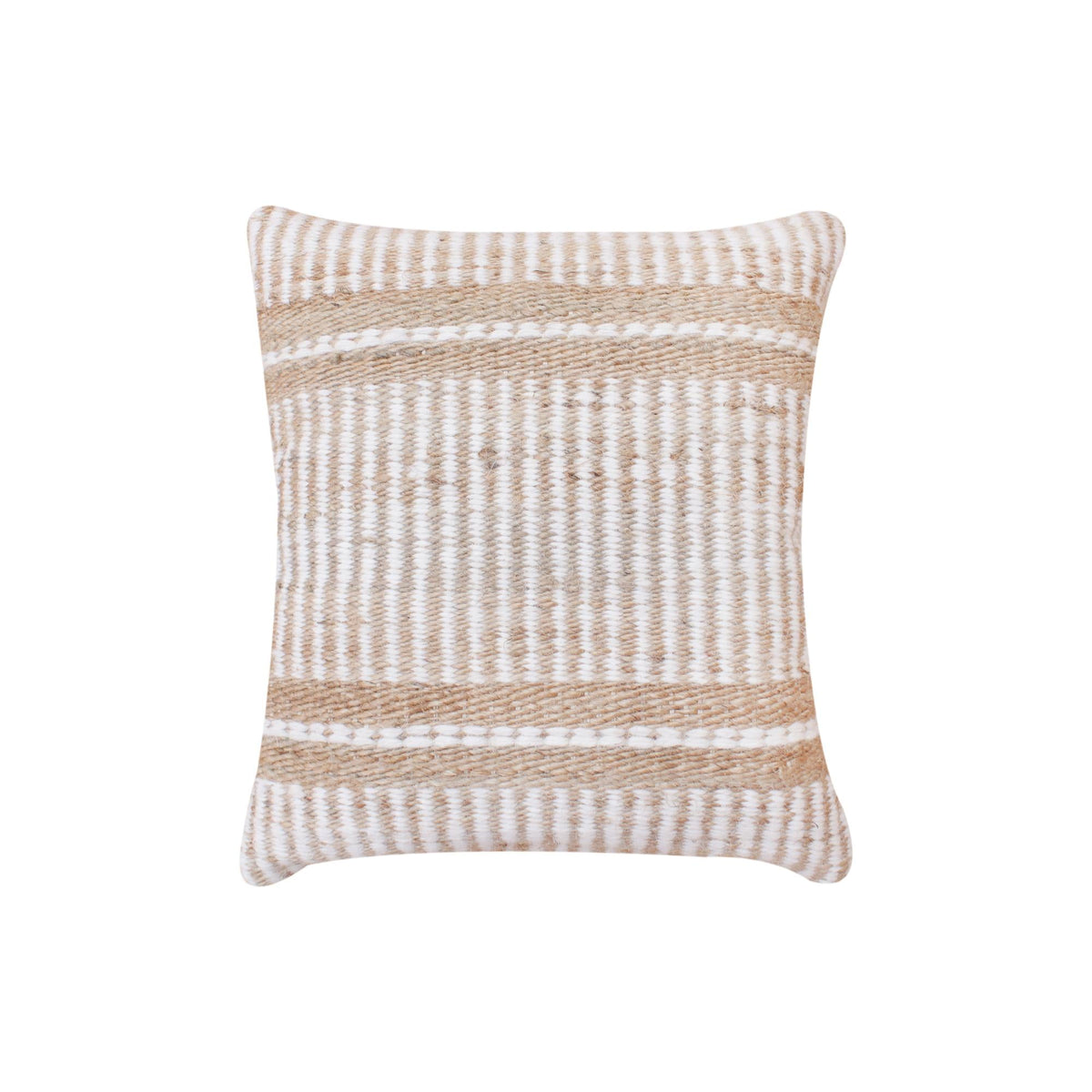 Sandbar Handwoven Jute & Wool Cushion