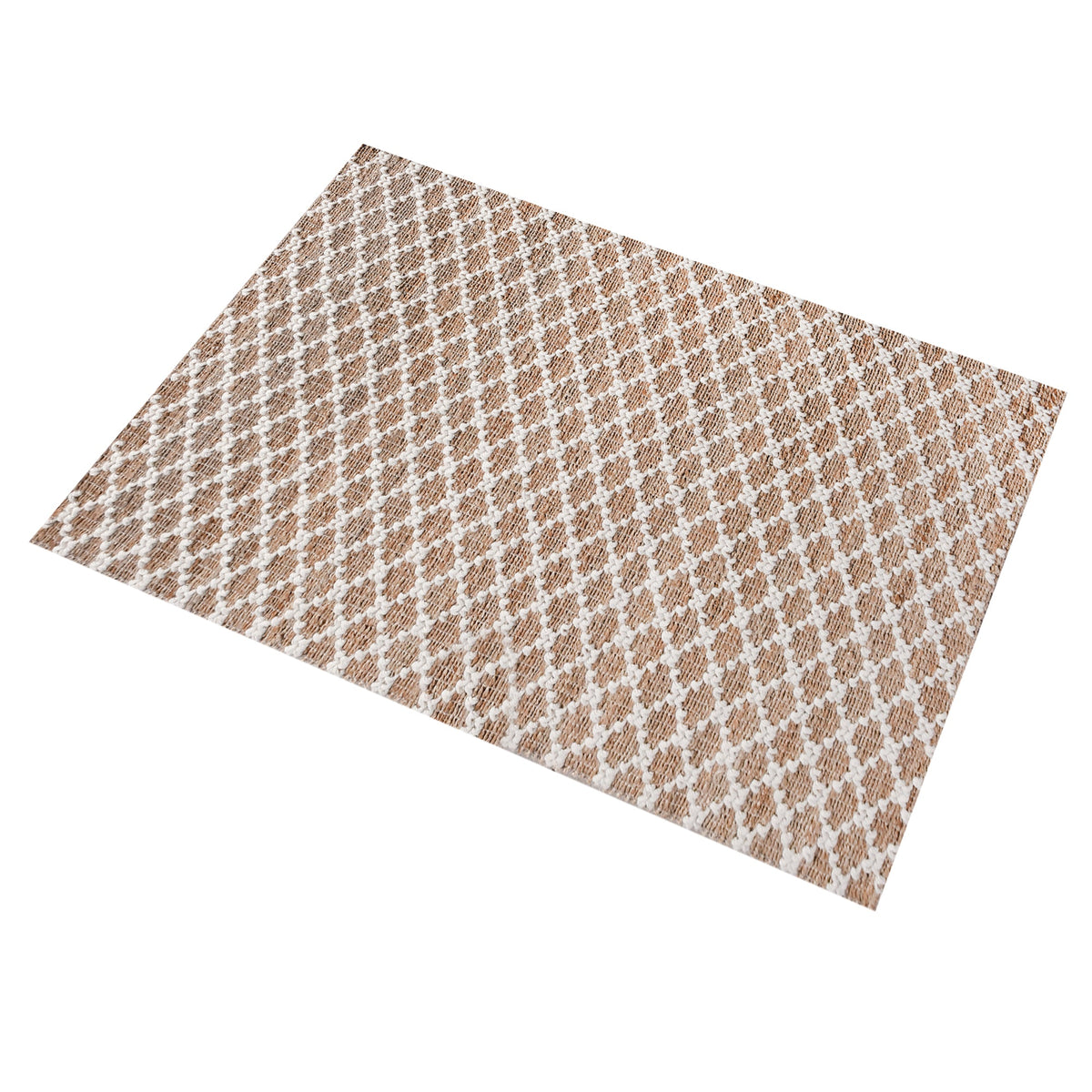 Lattice Handwoven Jute & Wool Rug