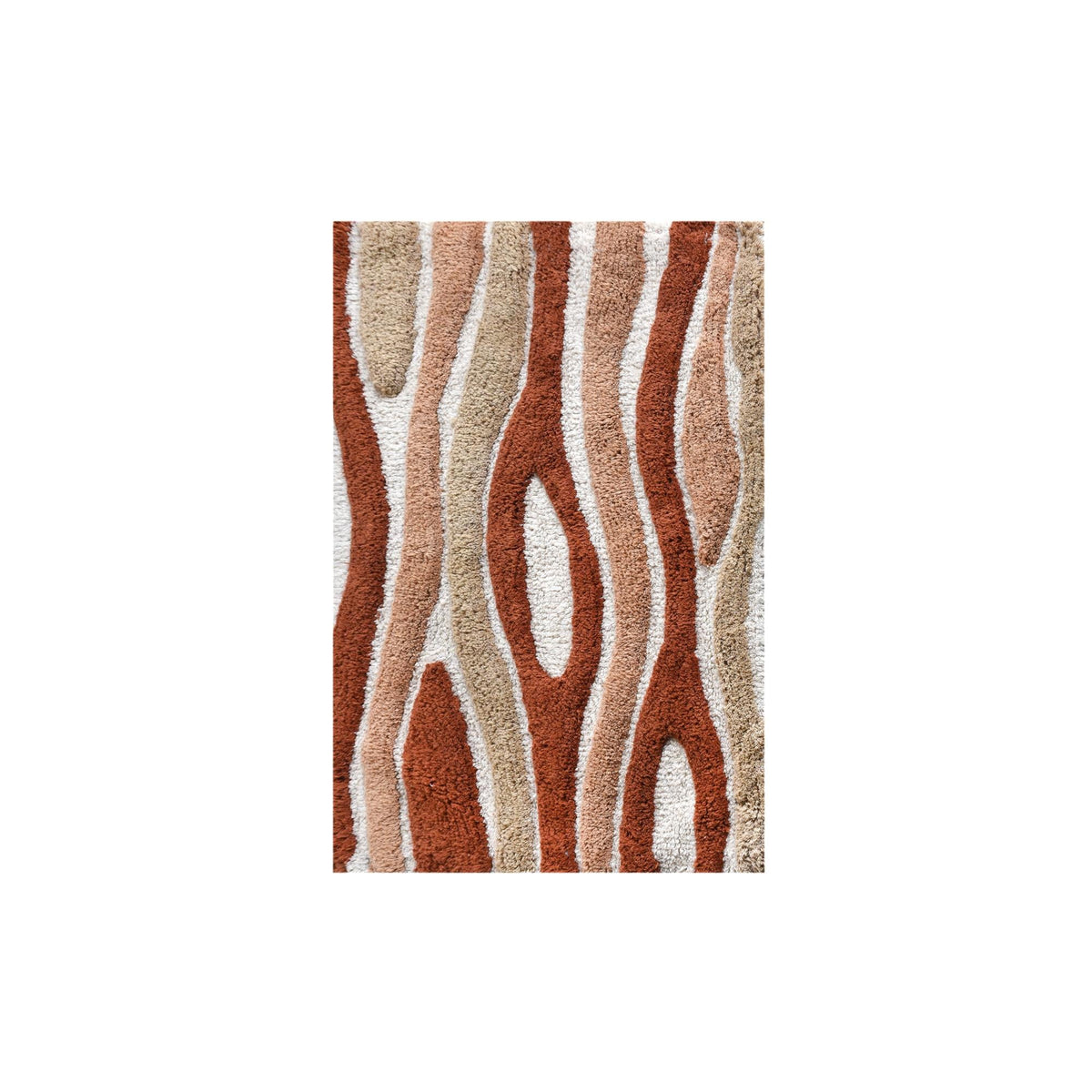 Clay Current Cotton Bath Rug