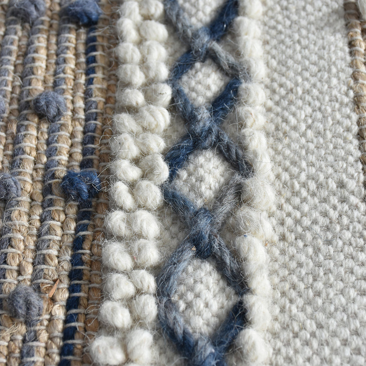 Bunting Handwoven Hemp & Wool Rug