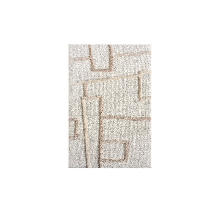 Interlocking Lines Textured Wool Wall Art