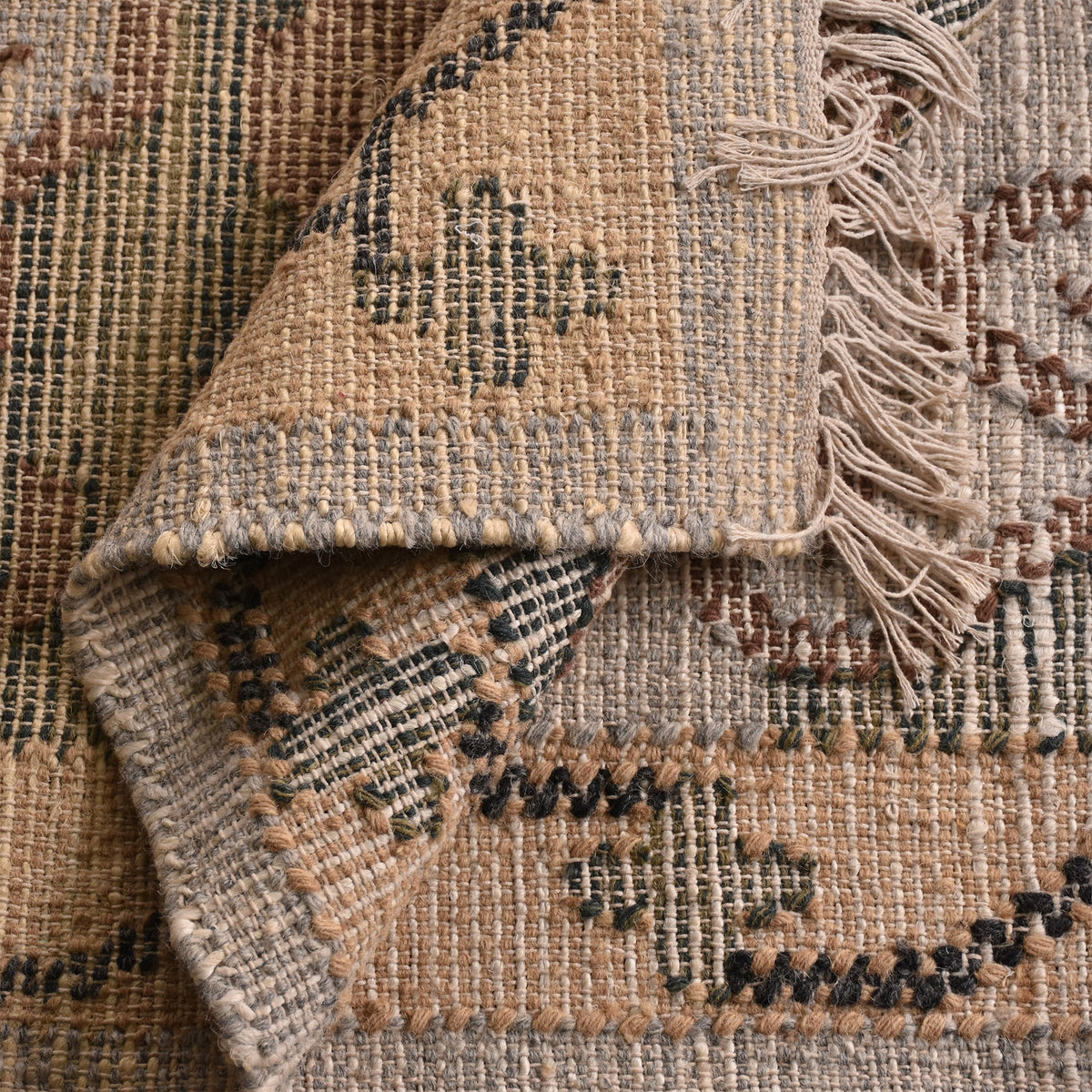 Adobe Flatweave Jute & Wool Rug
