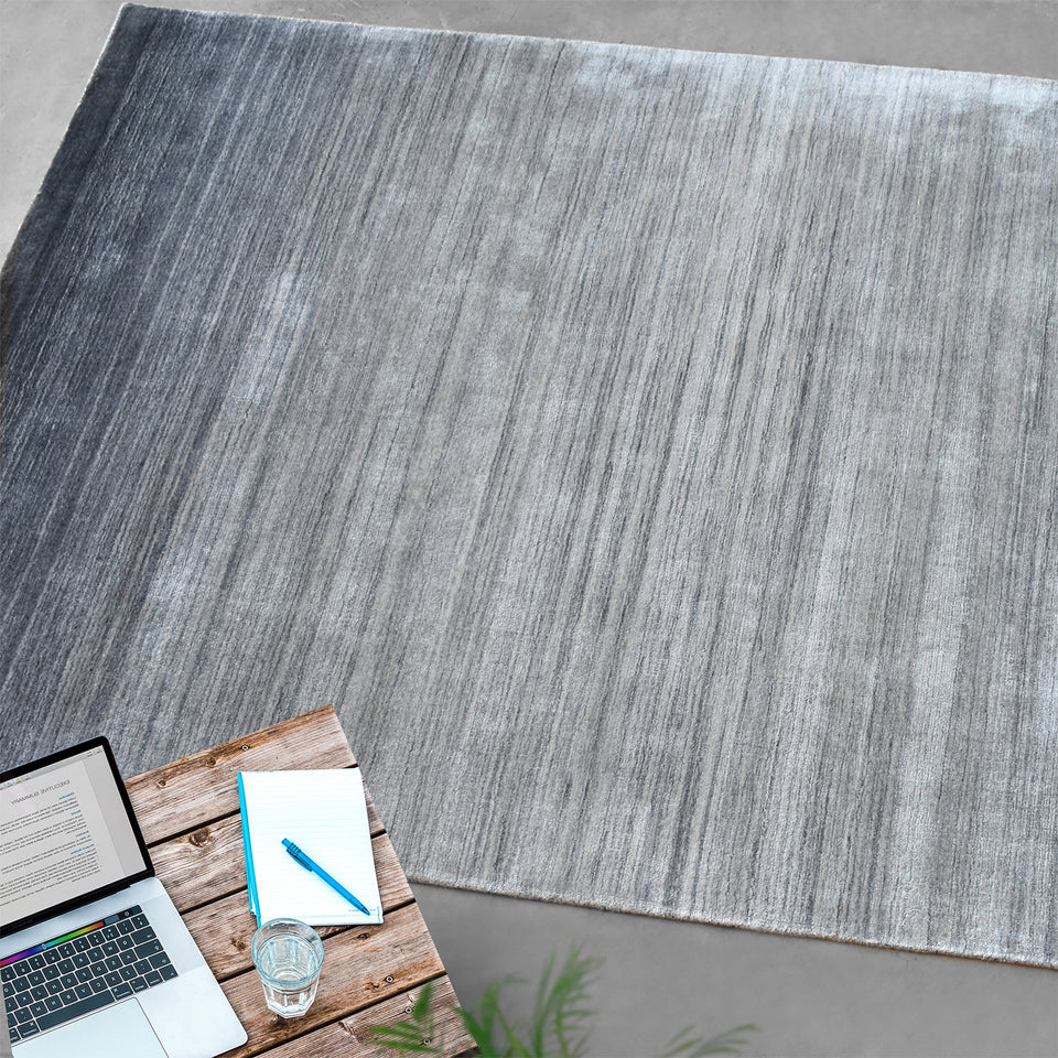 Rain Handwoven Wool & Viscose Rug
