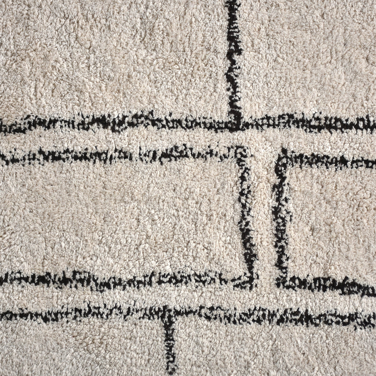 Brickwork Tufted Cotton Rug