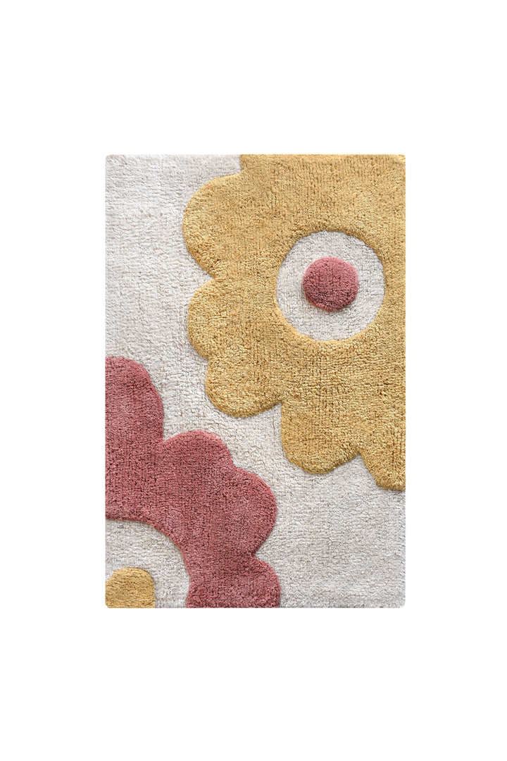 Daisy Day Cotton Bath Rug