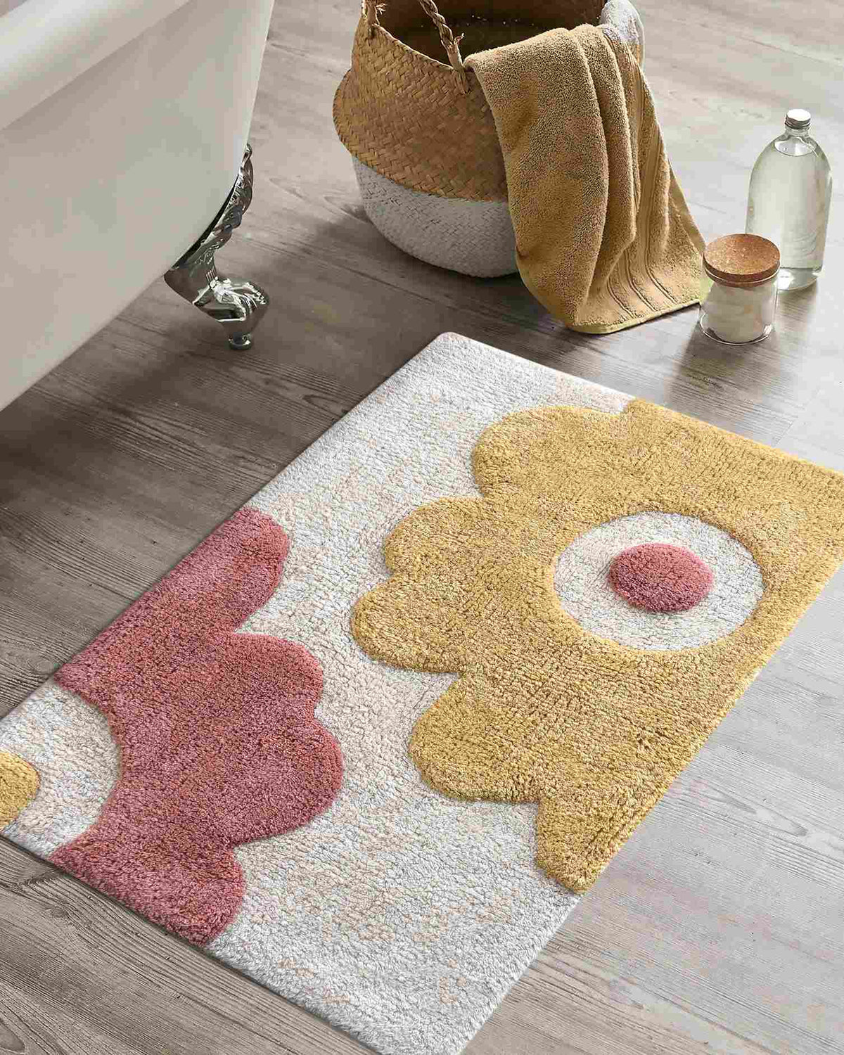 Daisy Day Cotton Bath Rug
