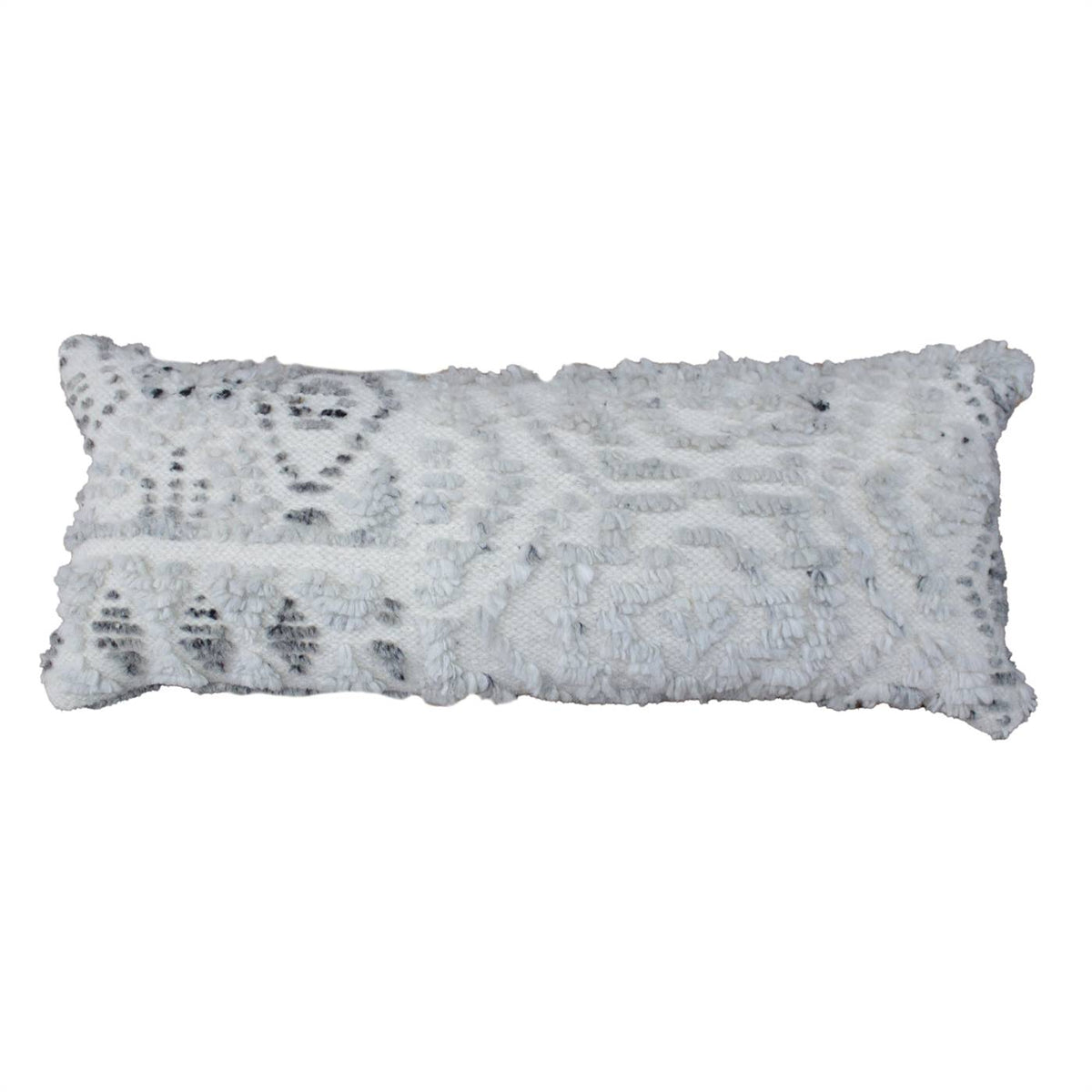 Alpine Cloud Handknotted Wool Lumbar Cushion