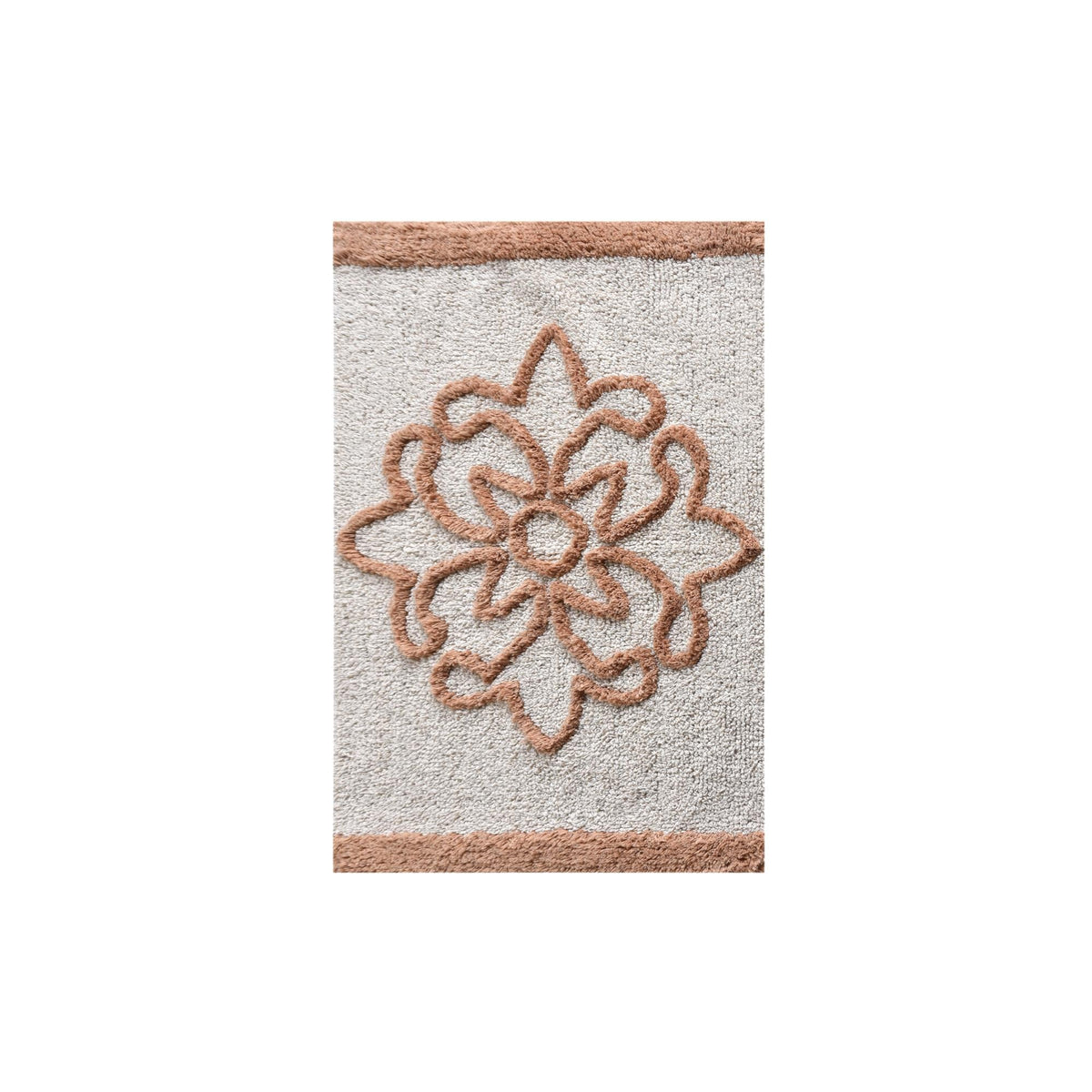 Petal Outline Cotton Bath Rug