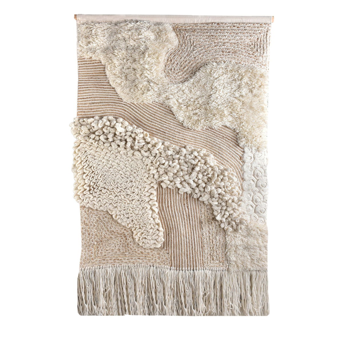 Cloudbank Textured Wool Wall Hanging