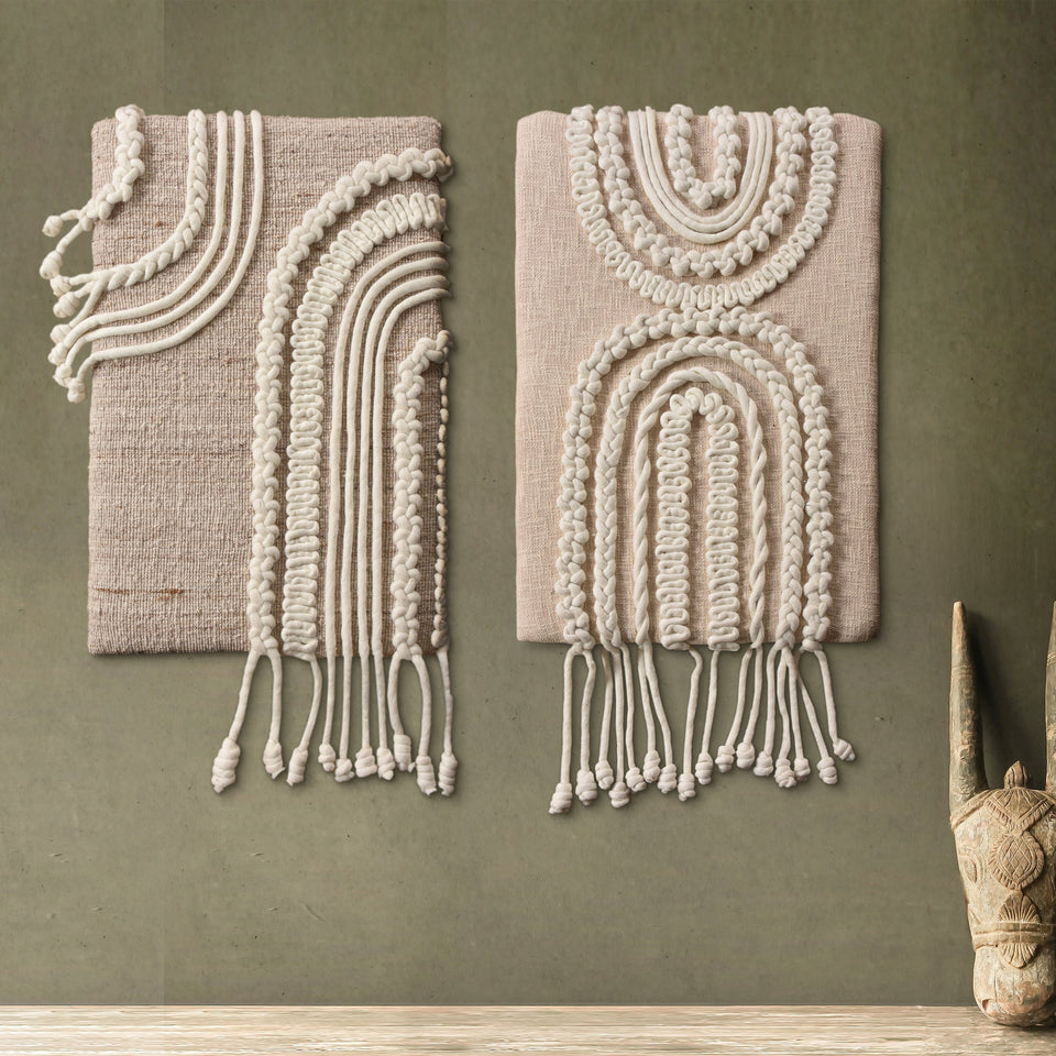 Knotted Forms Wool Wall Art — Set of Two
