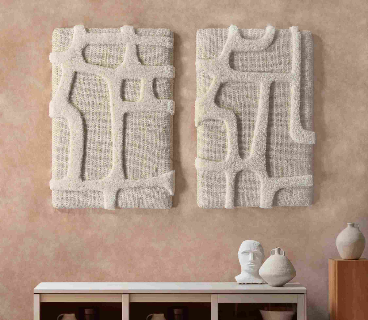 Soft Balance Wool Wall Art — Set of Two