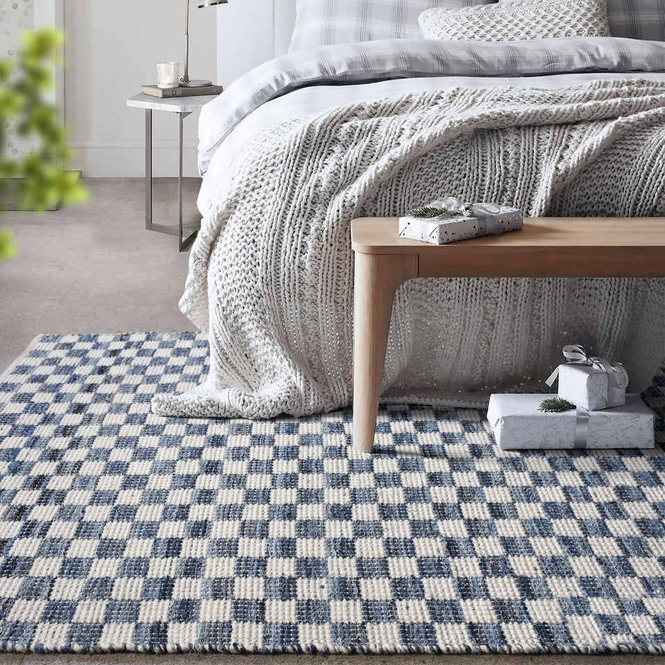 Regatta Handwoven Denim & Wool Rug